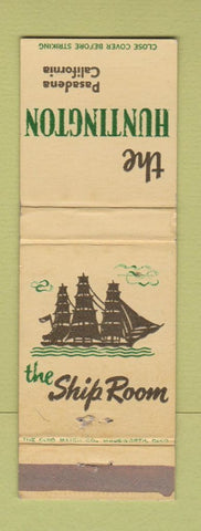 Matchbook Cover - The Huntington Pasadena CA