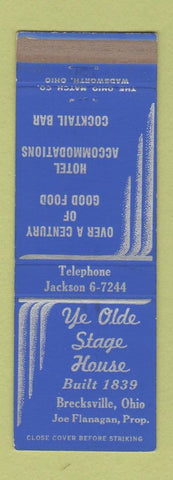 Matchbook Cover - Ye Olde Stage House Brecksville OH