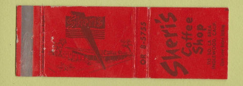 Matchbook Cover - Sheri's Coffee Shop Inglewood CA