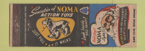 Matchbook Cover - Noma Toys Santa Claus
