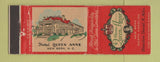 Matchbook Cover - Hotel Queen Anne New Bern NC WEAR