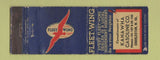 Matchbook Cover - Fleet Wing oil gas Kanawha Charleston WV WORN