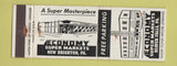 Matchbook Cover - Economy Super Markets Beaver Falls PA WEAR