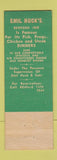 Matchbook Cover - Emil Hick's Restaurant Detroit MI Redford Inn
