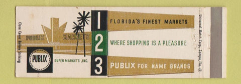 Matchbook Cover - Pulblix Grocery Stores WEAR Full Length