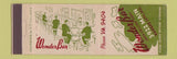 Matchbook Cover - Wonder Bar Kansas City MO