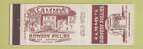 Matchbook Cover - Sammy's Bowery Follies New York City