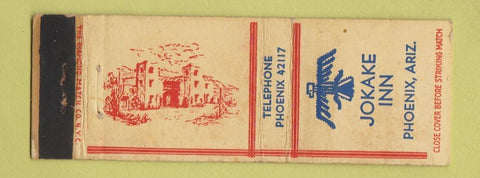 Matchbook Cover - Jokake Inn Phoenix AZ WEAR