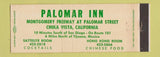 Matchbook Cover - Palomar Inn Chula Vista CA Full Length