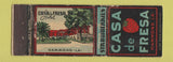 Matchbook Cover - Casa De Fresa Hammond LA Strawberry WEAR