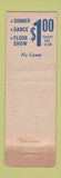 Matchbook Cover - Florentine Gardens Hollywood CA WEAR
