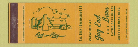 Matchbook Cover - Jug End Barn South Egremont MA