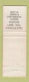 Matchbook Cover - Kostas Restaurant Dallas TX WORN Full Length