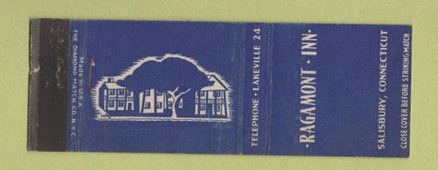 Matchbook Cover - Ragamont Inn Salisbury CT low phone #