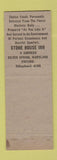 Matchbook Cover - Stone House Inn Silver Spring MD