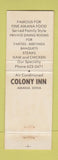 Matchbook Cover - Colony Inn Amana IA Full Length