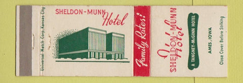 Matchbook Cover - Sheldon Munn Hotel Ames IA