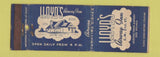 Matchbook Cover - Lloyd's Airway Inn Des Moines IA WEAR