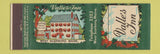 Matchbook Cover - Valle's Inn West Scarboro ME low phone # feature