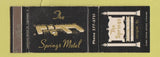 Matchbook Cover - The Springs Restaurant Lexington KY WEAR