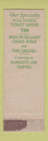 Matchbook Cover - Stage Door Inn Westport CT Federal