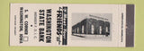 Matchbook Cover - Washington State Bank Washington IA