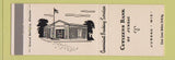 Matchbook Cover - Citizens Bank of Juneau WI