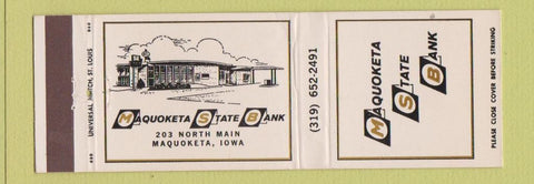 Matchbook Cover - Maquoketa State Bank IA