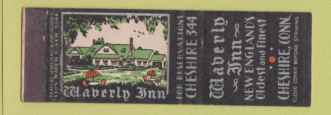 Matchbook Cover - Waverly Inn Cheshire CT feature low phone #