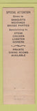 Matchbook Cover - Waverly Inn Cheshire CT feature low phone #