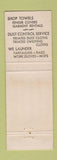 Matchbook Cover - Shop Towel Service Laundry St Louis MO