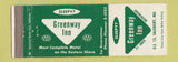 Matchbook Cover - Greenway Inn Salisbury MD