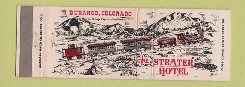 Matchbook Cover - Strater Hotel Durango Colorado Full Length