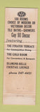 Matchbook Cover - Strater Hotel Durango Colorado Full Length