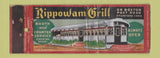 Matchbook Cover - Rippowam Grill Stamford CT deco WORN Full Length