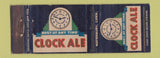 Matchbook Cover - Clock Ale Beer Waterbury CT UNIVERSAL LONG WORN