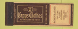 Matchbook Cover - Kapps Men's Clothes Rosenbaum's