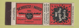 Matchbook Cover - Schultz Nord Village Cleaners Wilmette Glencoe Evanston IL