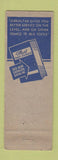 Matchbook Cover - Gemco Tru Blu Tools Gibraltar Equipment Alton IL WEAR