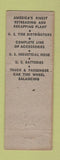 Matchbook Cover - Shull & Phillips Los Angeles CA Tire Service