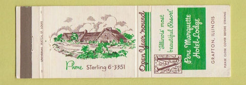 Matchbook Cover - Pere Marquette Hotel Lodge Grafton IL