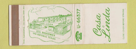 Matchbook Cover - Casa Linda San Antonio TX