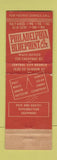 Matchbook Cover - Philadelphia Blue Print Supply PA Photostats