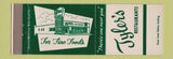 Matchbook Cover - Tyler's Restaurants Miami Coral Gables FL
