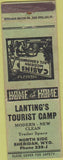 Matchbook Cover - Lanting's Tourist Camp Sheridan WY WEAR