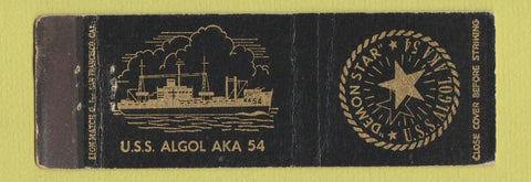 Matchbook Cover - US Algol AKA 54 Demon Star WEAR