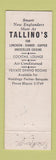 Matchbook Cover - Tallino's Worcester Turnpike MA WEAR