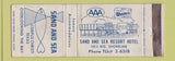 Matchbook Cover - Sea and Sand Resort Hotel Corpus Christi TX WEAR