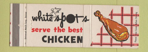 Matchbook Cover - White Spot Denver Colorado Fried Chicken Colfax Full Length