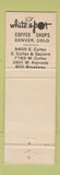 Matchbook Cover - White Spot Denver Colorado Fried Chicken Colfax Full Length